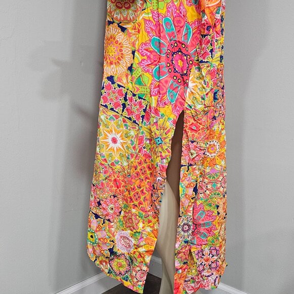 Johnny Was Kaleida Caftan Swim Cover-up - Picture 6 of 13